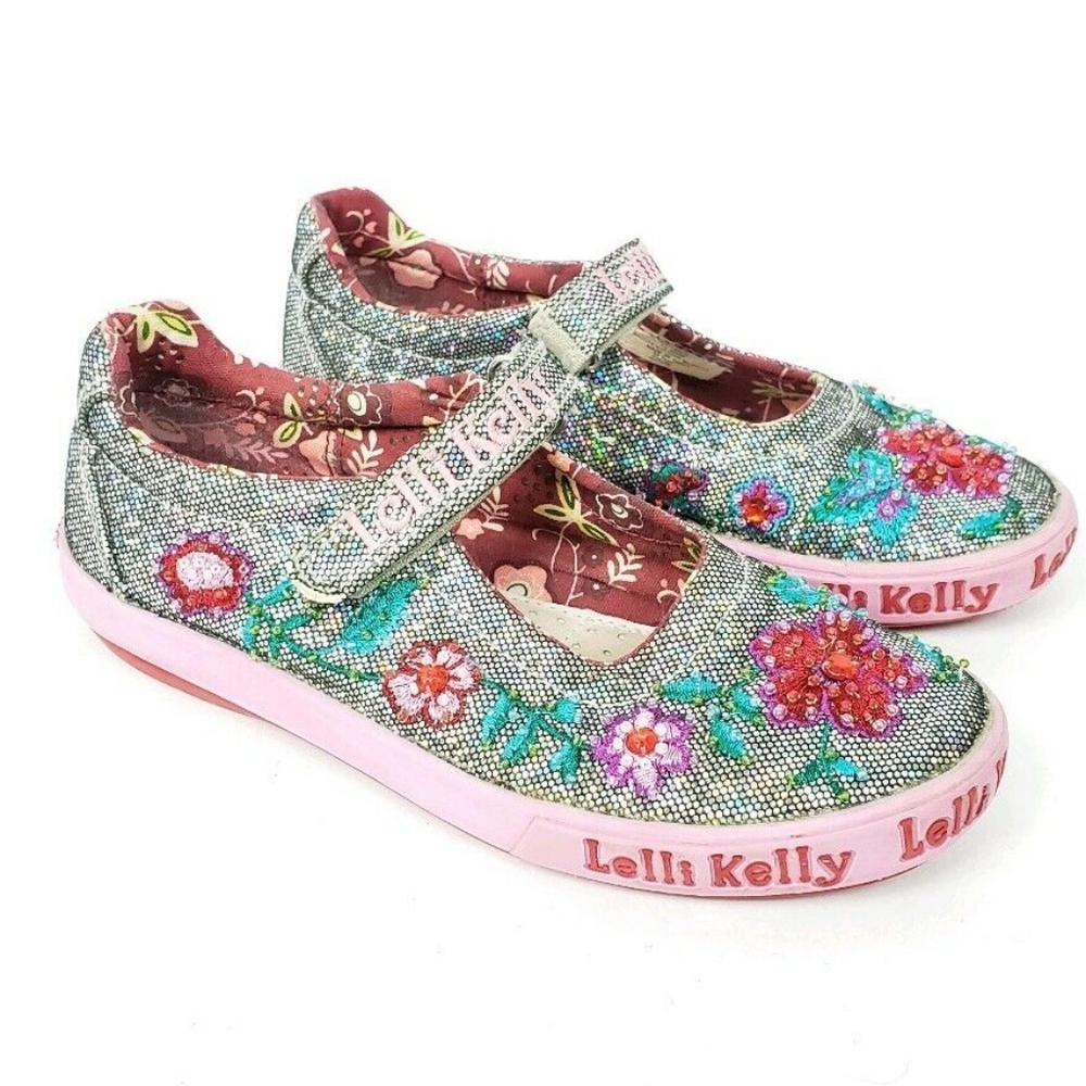 Lelli Kelly Girls Mary Jane Shoes Sequins Beaded